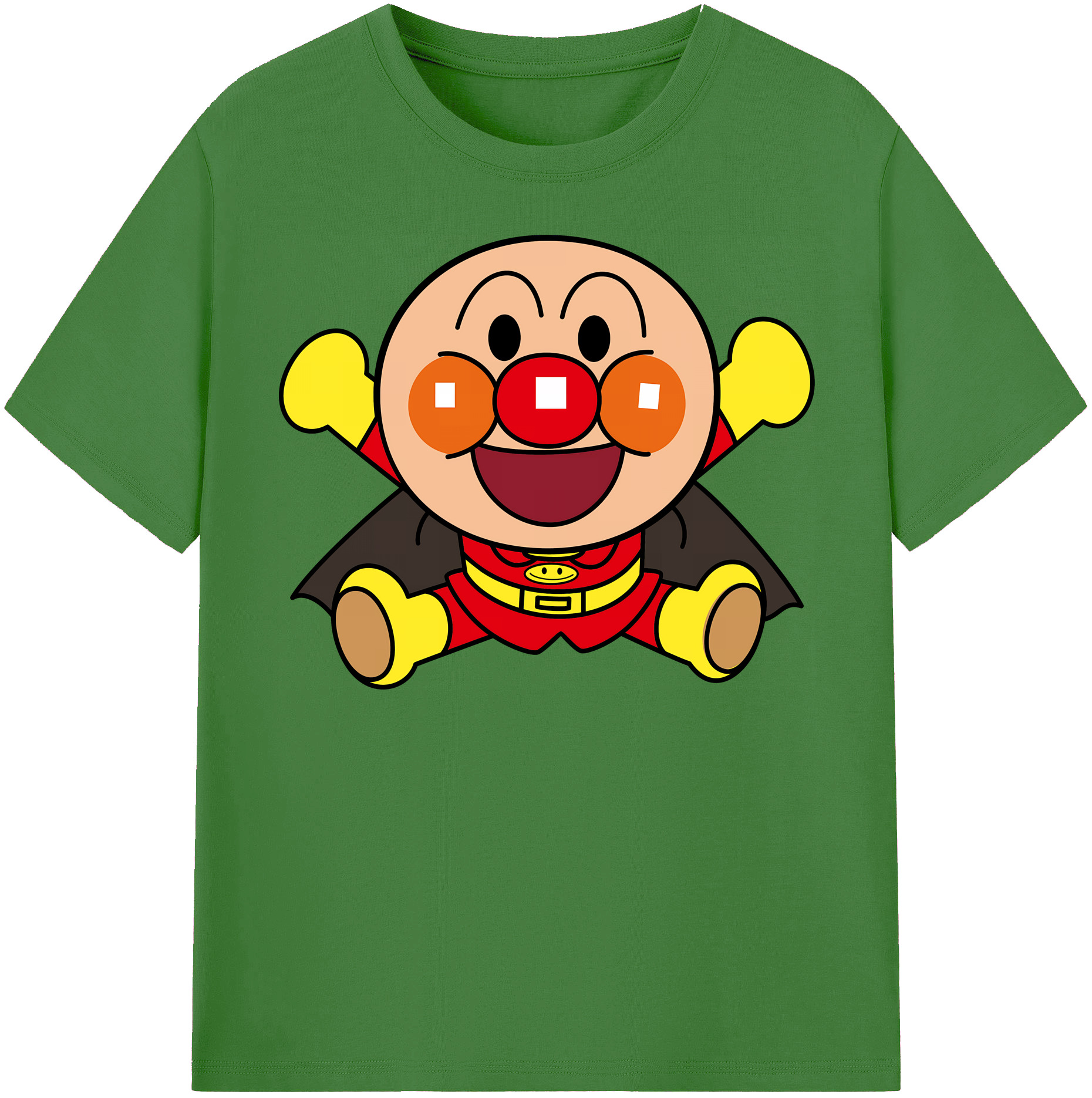 （画像用） アンパンマン Anpanman レディースカジュアルプリントTシャツ（綿100％）